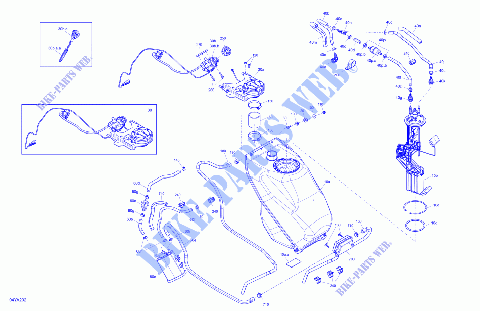 Motor   DEPOSITO DE GASOLINA para Can-Am SPYDER F3 LIMITED DARK EDITION (BUILT AFTER 09/2020) 2021