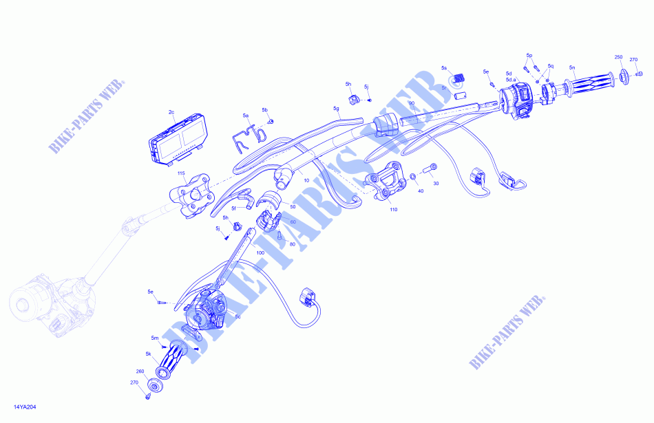 Mecánico   Manillar para Can-Am SPYDER F3 T (BUILT AFTER 09/2020) 2021