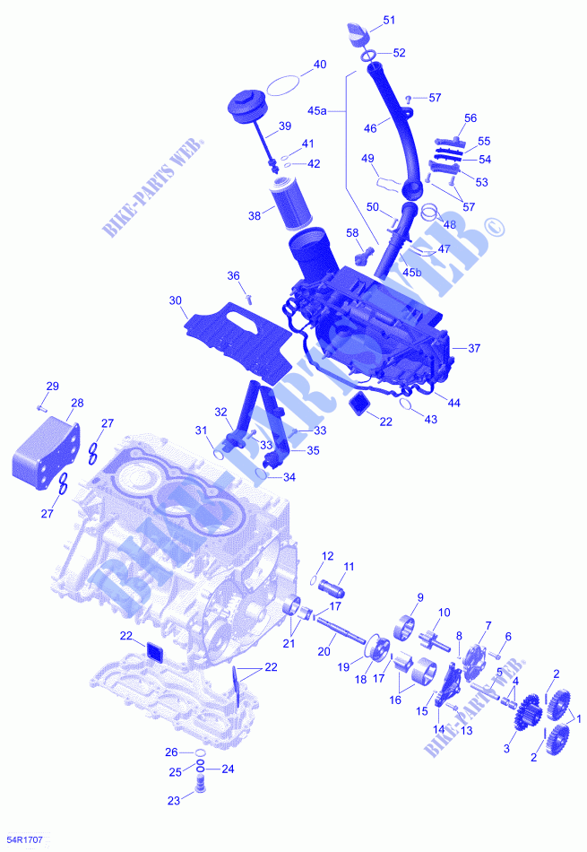 Lubricación del motor para Can-Am SPYDER F3 T (BUILT AFTER 09/2020) 2021
