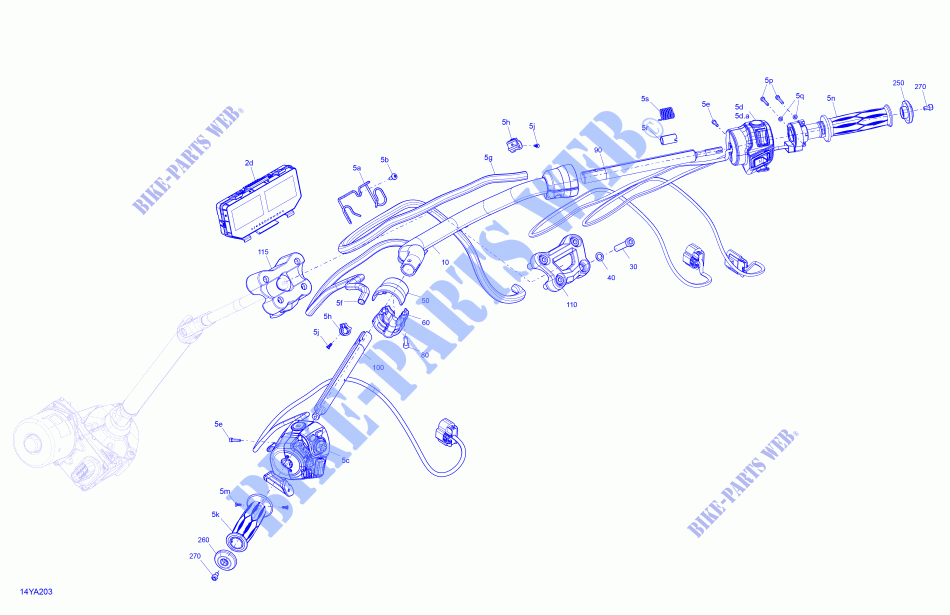 Mecánico   Manillar para Can-Am SPYDER F3 S SPECIAL SERIES (BUILT AFTER 09/2020) 2021