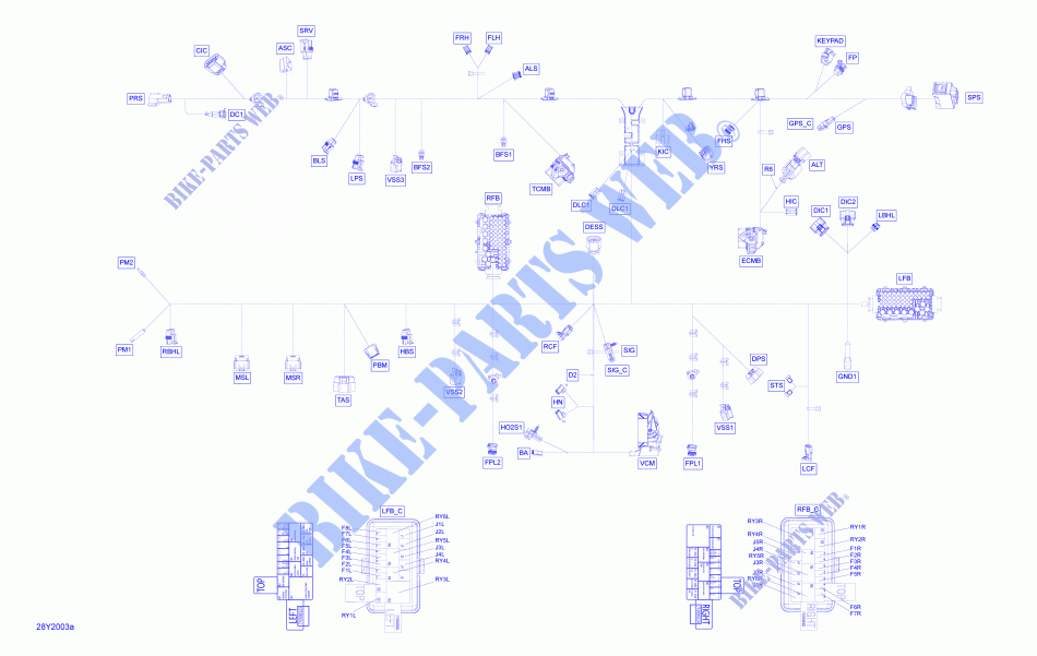 Arnés eléctrico   Arnés principal para Can-Am SPYDER F3 LIMITED SE6 (BUILT BEFORE 09/2020) 2021