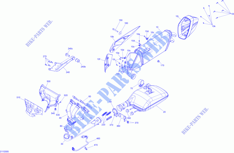 ESCAPE para Can-Am SPYDER F3 LIMITED SE6 (BUILT BEFORE 09/2020) 2021