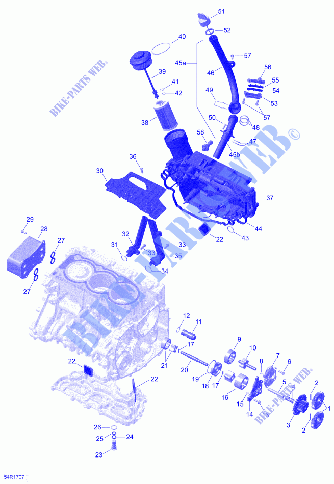 Lubricación del motor para Can-Am SPYDER F3 LIMITED SE6 (BUILT BEFORE 09/2020) 2021