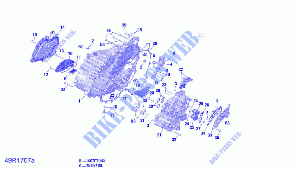 Tapa del embrague para Can-Am SPYDER F3 SE6 (BUILT BEFORE 09/2020) 2021