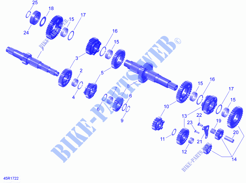 Caja de cambios para Can-Am SPYDER RT SE6 2020