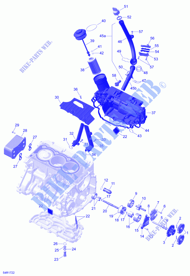 Lubricación del motor para Can-Am SPYDER RT LIMITED SE6 2018
