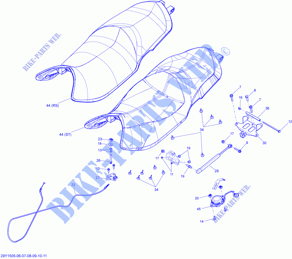 Asiento para Can-Am SPYDER RS SM5 2015