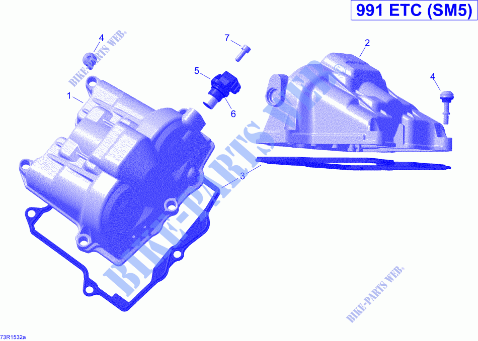 Tapa de la válvula para Can-Am SPYDER RS SM5 2015
