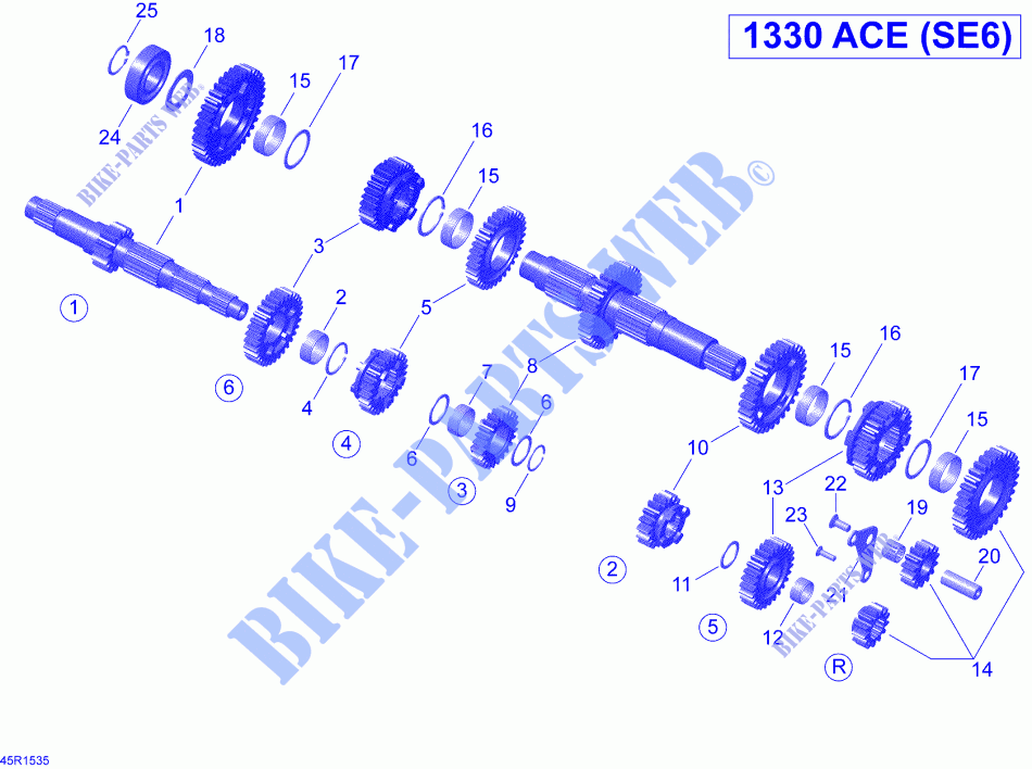 Caja de cambios para Can-Am SPYDER RT SE6 2015