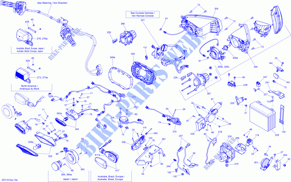 PIEZAS ELÉCTRICAS para Can-Am SPYDER F3 SE6 2015