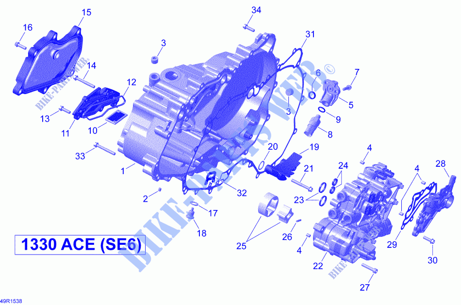 Tapa del embrague para Can-Am SPYDER F3 S SE6 2015