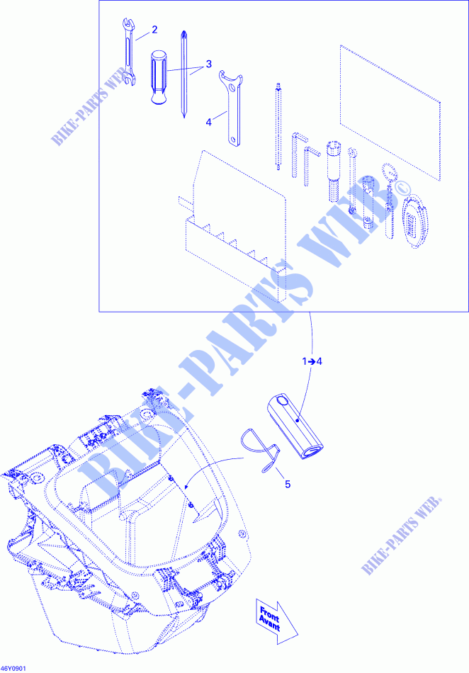 Caja de herramientas para Can-Am SPYDER GS SE5 2009