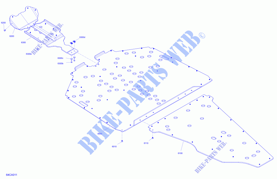 Placa de deslizamiento para Can-Am MAVERICK TURBO RR X RC 2021