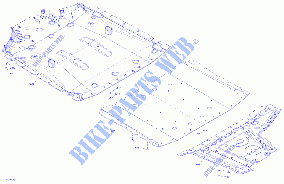 Placa de deslizamiento para Can-Am COMMANDER MAX 1000R 2021