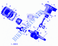 Cigüeñal, pistón y cilindro para Can-Am MAVERICK TRAIL 800 2019