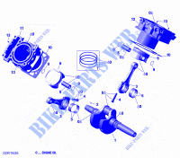 Cigüeñal, pistón y cilindro para Can-Am DEFENDER 2016