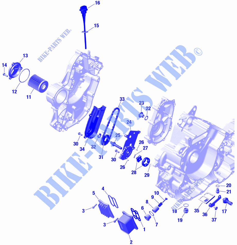 01  ROTAX   Engine Lubrication para Can-Am Outlander DPS 700 4X4 2024