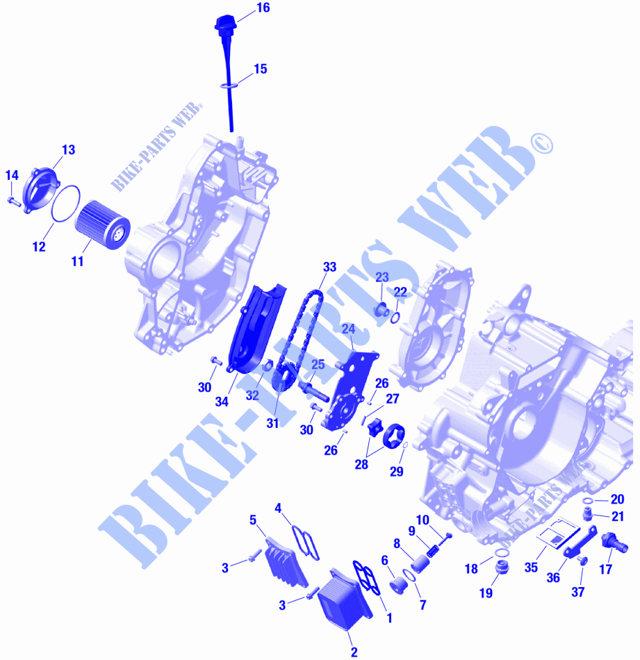 01  ROTAX   Engine Lubrication para Can-Am Outlander PRO XU HD5 4X4 2024