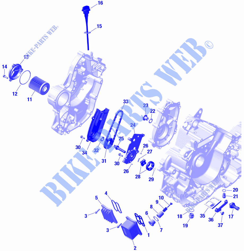 01  ROTAX   Engine Lubrication para Can-Am Outlander PRO Max XU HD7 4X4 2024
