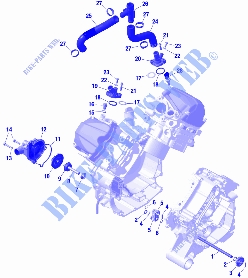 01  ROTAX   Engine Cooling para Can-Am Traxter XT HD10 2024