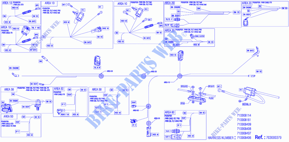08  Electric   Wiring Voltage Regulator   710008406 para Can-Am Traxter XT HD10 2024