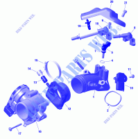 01  ROTAX   Air Intake Manifold And Throttle Body para Can-Am Traxter XU HD7 2023