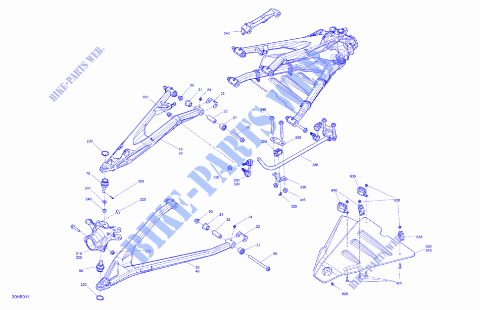05  Suspension   Pièces Avant para Can-Am Maverick XRC Turbo RR 2022